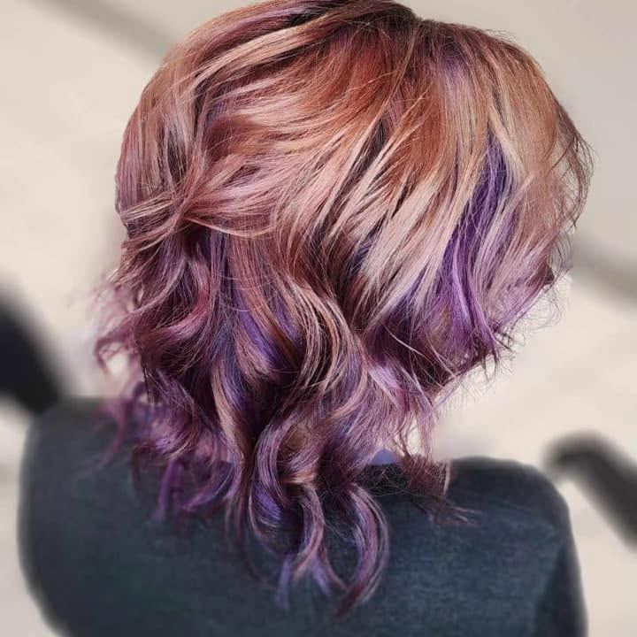 Rose and violet color